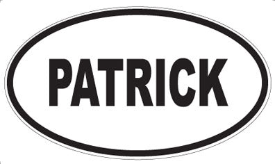 PATRICK - Oval Magnet