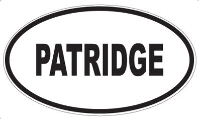 PATRIDGE - Oval Magnet