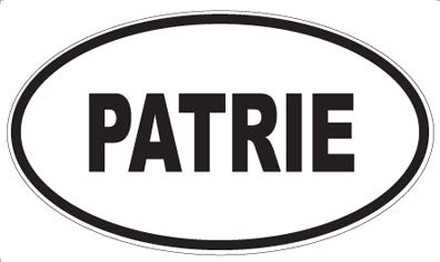 PATRIE - Oval Magnet