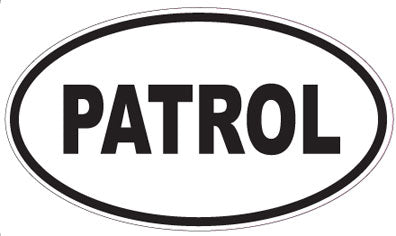 PATROL - Oval Sticker