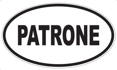 PATRONE - Oval Sticker