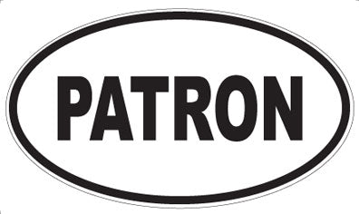 PATRON - Oval Magnet