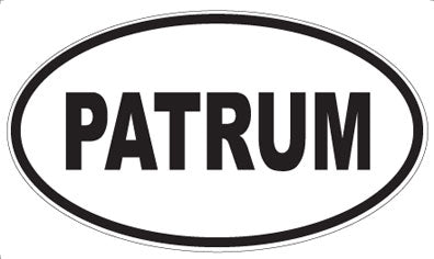 PATRUM - Oval Sticker