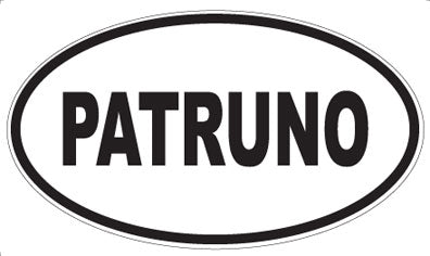 PATRUNO - Oval Sticker