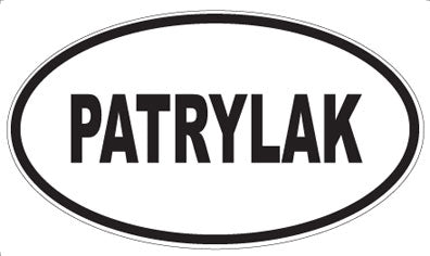 PATRYLAK - Oval Sticker