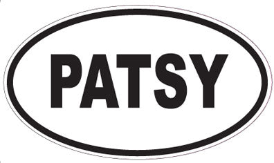 PATSY - Oval Sticker