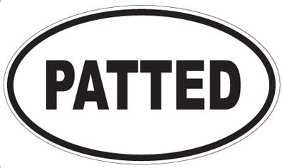 PATTED - Oval Sticker