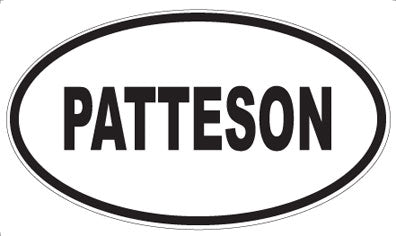 PATTESON - Oval Magnet