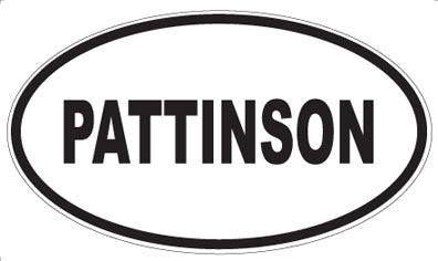 PATTINSON - Oval Sticker