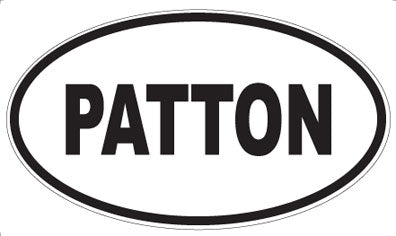 PATTON - Oval Sticker