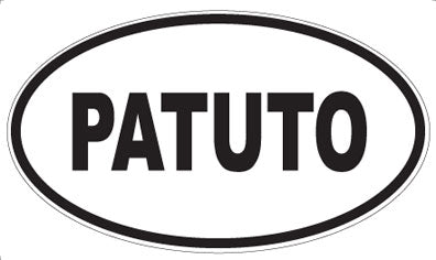 PATUTO - Oval Sticker