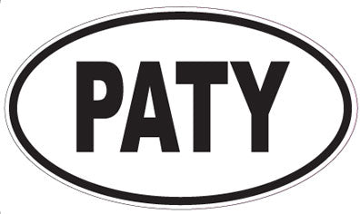 PATY - Oval Sticker