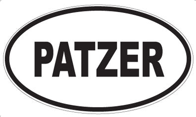 PATZER - Oval Magnet