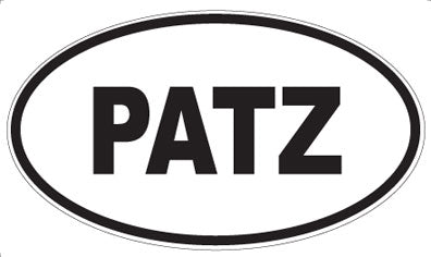 PATZ - Oval Magnet