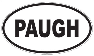 PAUGH - Oval Magnet