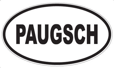 PAUGSCH - Oval Magnet