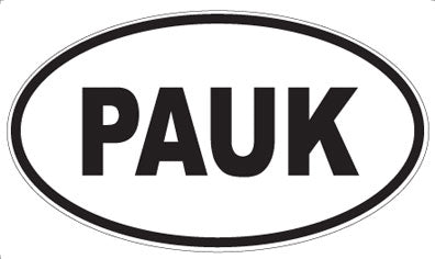 PAUK - Oval Sticker