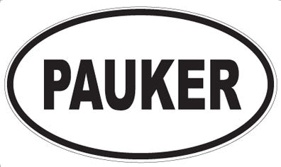 PAUKER - Oval Magnet