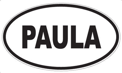 PAULA - Oval Sticker