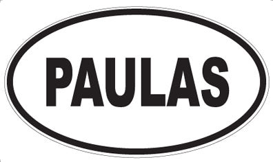 PAULAS - Oval Sticker