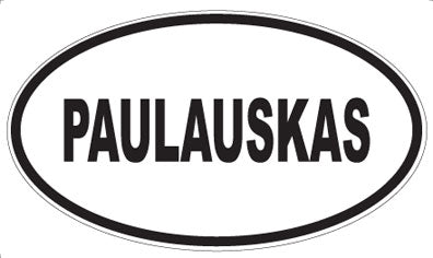 PAULAUSKAS - Oval Sticker