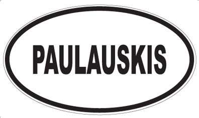 PAULAUSKIS - Oval Magnet