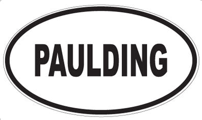PAULDING - Oval Sticker