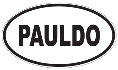 PAULDO - Oval Sticker