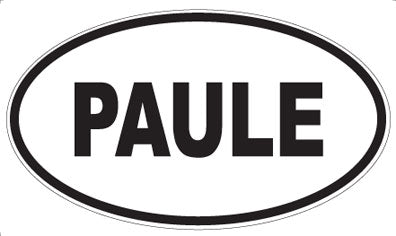 PAULE - Oval Sticker