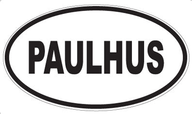 PAULHUS - Oval Magnet
