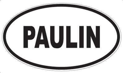 PAULIN - Oval Sticker