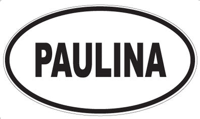 PAULINA - Oval Sticker