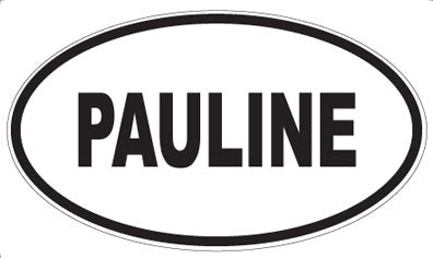 PAULINE - Oval Magnet