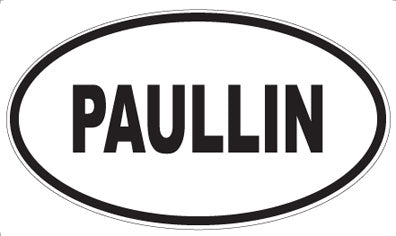 PAULLIN - Oval Sticker