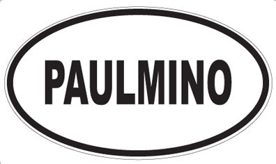 PAULMINO - Oval Sticker