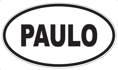PAULO - Oval Sticker