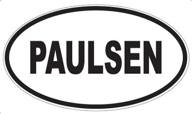 PAULSEN - Oval Sticker