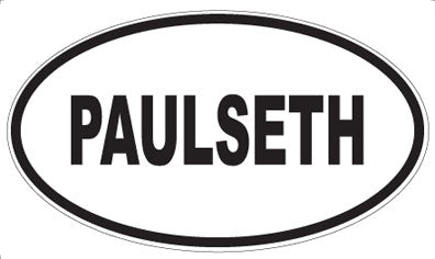 PAULSETH - Oval Sticker