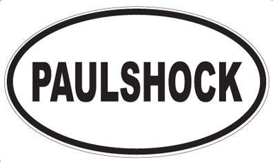 PAULSHOCK - Oval Magnet
