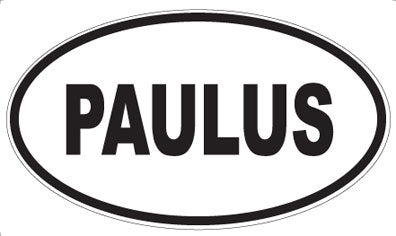 PAULUS - Oval Sticker