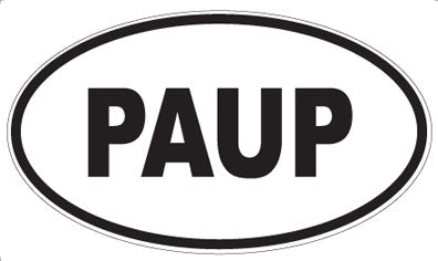 PAUP - Oval Magnet