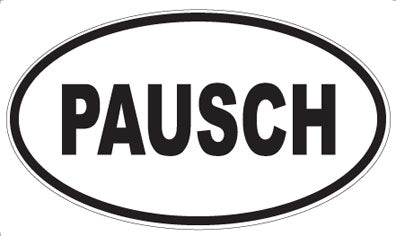 PAUSCH - Oval Sticker