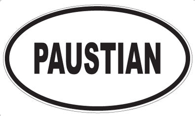 PAUSTIAN - Oval Magnet