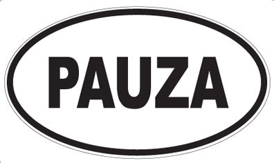 PAUZA - Oval Magnet