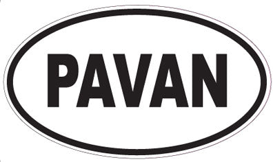 PAVAN - Oval Sticker
