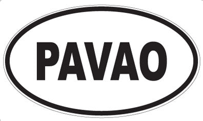 PAVAO - Oval Sticker