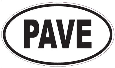 PAVE - Oval Sticker