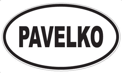 PAVELKO - Oval Sticker