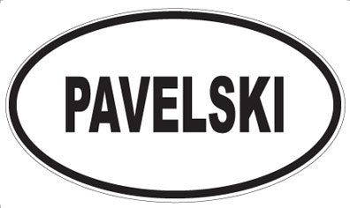 PAVELSKI - Oval Sticker
