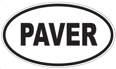 PAVER - Oval Sticker